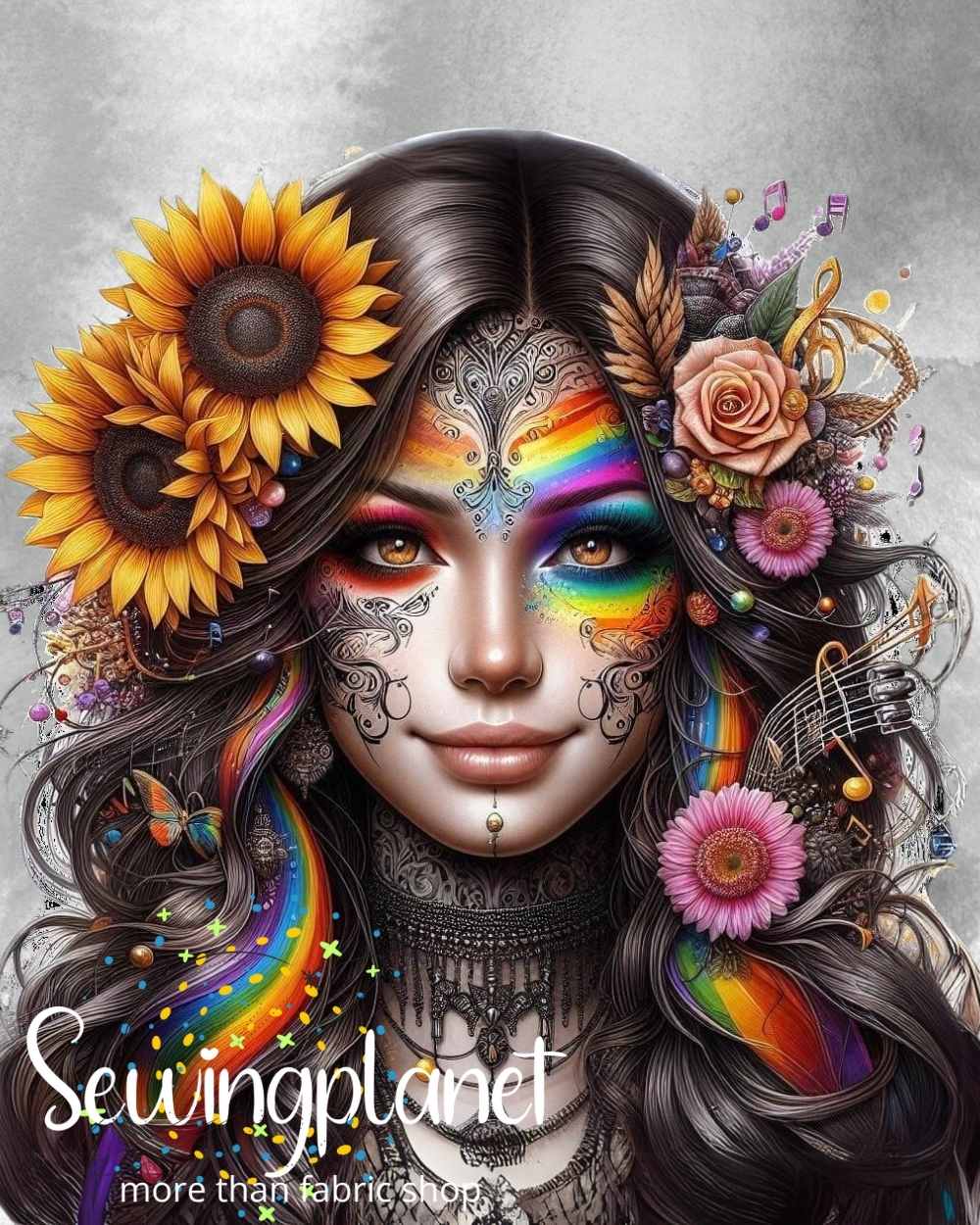 Panela ženska s sončnico ART 3